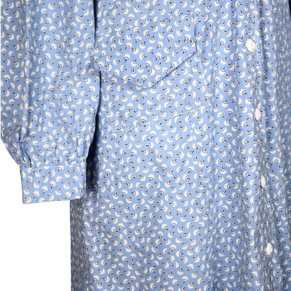 Vintage Cape Cod Classics Dress Cotton Print Long Sleeve Size L B40 W34 -Hey Viv - Picture 6 of 10